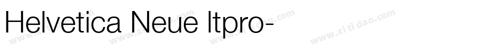 Helvetica Neue ltpro字体转换
